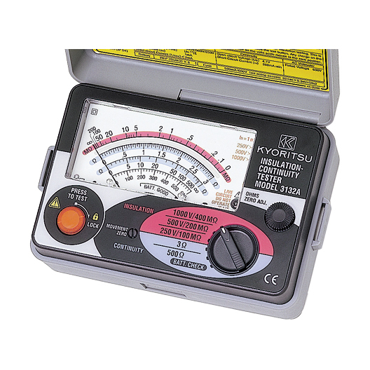 KYORITSU ANALOG INSULATION / CONTINUITY TESTER MODEL 3132A 1000V